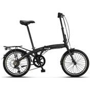 Resim Ümit 2036 Foldıng Katlanır Bisiklet V 20 Jant 6 Vites Black Antracite Gold Siyah 