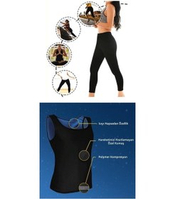 Resim Termal Sauna Tayt + Atlet Takım M Neotex Terletme Takımı 