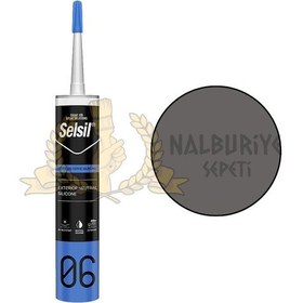 Resim Selsil Dış Cephe Nötr Silikon ANTRASİT GRİ 300 ml. 