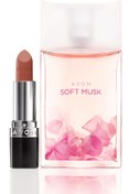 Resim Avon Soft Musk Kadın EDT + Perfectly Mat Ruj - Marvelous Mocha Seti 