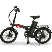 Resim Fc Bike Katlanabilir İnce Tekerlek Elektrikli Bisiklet Kırmızı - Siyah 