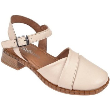 Pullman Hakiki Deri Burnu Kapalı Kadın Sanadalet Bel-040 Ekru-Ekru