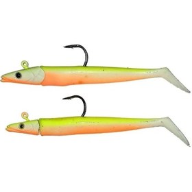 Resim Fujin Zand Eel 11cm 7gr-14gr 2 Li Silikon Balık Chartreuse 