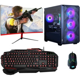 Resim Turbox TX4201 Ryzen 5 4500 16GB Ram 512GB M.2 Nvme 8gb RX580 27 Inç 165Hz Curved Freedos Oyun Bilgisayarı 
