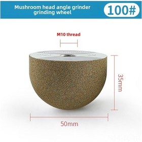 Resim Hombey Küçük Mantar Kafa Elmas Levha, Taş Süsleme, Bitkisel Saksı İç Yüzey, Yuvarlak Taban, Zımpara Ve Parlatma Aracı, 100 Orta Kuru, Köşe Freze Ucu 