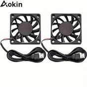 Resim AOKIN 6010 USB ile Çalışan DC Soğutma Fanı PC Bilgisayar Kutusu ve CPU Isıtıcılar için - 5V 60x60x10mm Yüksek Verimli Soğutma Fanı 3-Pin Bağlantı Kablosu ile, CPU Soğutucuları, Isıtıcılar, Elektronik ve Endüstriyel Kullanım için Kompakt Tasarım, Taşınabilir Soğutma Fanı, Isıtıcı Aksesuarı, Şık Metalik Kaplama, Dayanıklı Yapı, Güvenilir Performans, DIY Elektronik, Sağlam İnşaat, Teknoloji Tutkunları, Ev Çalışma Alanı, Kompakt Soğutma, Enerji Verimli Soğutma, Verimli Soğutma Sistemi, Elektronik 