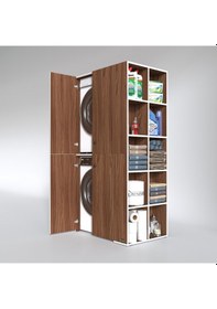 Resim Kenzlife Çamaşır-Kurutma Makinesi Dolabı Kapaklı Fedyenka Cvz 180*090*60 Banyo Arkalıksız Çok Renkli 