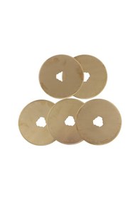 Resim 5 Adet Titanyum Kaplamalı 45mm Yedek Döner Kesici Bıçak Seti Kalemtıraş Sks-7 Sevıch 