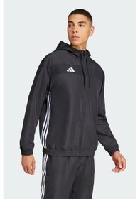 Resim Adidas Tiro 25 Essentials Woven Siyah Kapşonlu Eşofman Üstü Jc5435 Siyah 