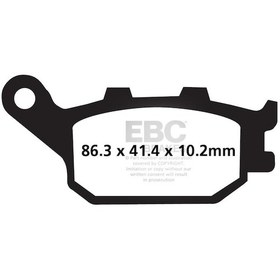 Resim Honda Cbf 600 Arka Yarı Sinter Fren Balatası Fa174V N11.5191 