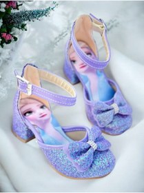 Resim PATİK BEBE Prenses Kız Çocuk Topuklu Mor Ayakkabı 
