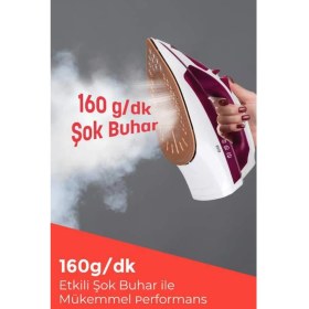 Resim 2200W Seramik Kaplama Estetik Tasarımı 360 Derece Dönebilir Kablosu 