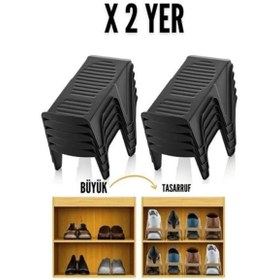 Resim shopwave 10 LU Ayakkabı Rampası Yer Tasarruf Organizeri Mehle 