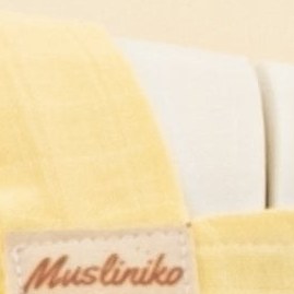 Resim Çift Katlı Muslin Emzirme Önlüğü - Sarı Muslin 