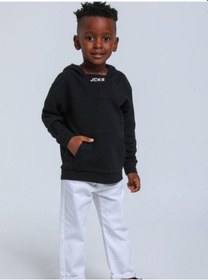 Resim Jack Lions Erkek Bebek Pamuklu Orta Kalınlıklı Kapüşonlu Sweatshirt-14745 Siyah 