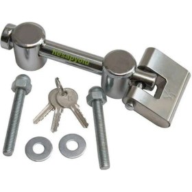 Resim abnturk Alüminyum,ahşap,pvc,demir Kapılara Emniyet Aparatı Tüm Kapılara Uyan Kilitli Çelik Güvenlik Sistemi 