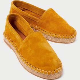 Resim Mubiano Hakiki Deri Collection Kadın Süet Espadril Babet Hardal -mcsvt23tms002-hrd Hardal 