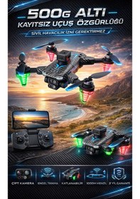 Resim Sivil Havacılık İzni Gerektirmeyen Çantalı Drone - 500g Altı Çift Kamera Engel Tanıma 