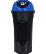 Resim Cbtx Mini Araç Çöp Kovası İtmeli Kapak Tasarımı Araç Kapısı Bardak Tutucu Koltuk Arkası Plastik Çöp Kovası - Safir 