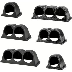 Resim Willowhaven 52mm 2 Gözlü Siyah Karbon Gösterge Tutucu Universal Sağ Sol Direksiyon 