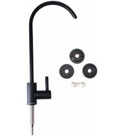 Resim Piksel Aqua Lüks Su Arıtma Musluğu Mat Siyah Paslanmaz 