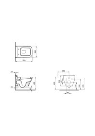 Resim Scala Asma Klozet + Tuttı S Klozet Kapağı - Parlak Beyaz 