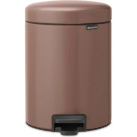 Resim Brabantia Çöp Kutusu 5 Litre Newicon Pedallı Satin Taupe 233982 
