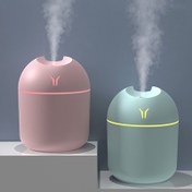 Resim Ev, araba ve yatak odaları için uygun 1 adet renkli USB nemlendirici aromaterapi cihazı + gece lambası taze hava korumak ve bitki sağlığına özen göstermek için 