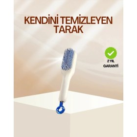 Resim Ponna Buğz Pratik Mekanizmalı Saç Tarağı – Kendi Kendini Temizler, Taşınabilir 