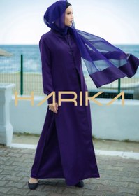 Resim ipek krep Ferace - XL / Purple 