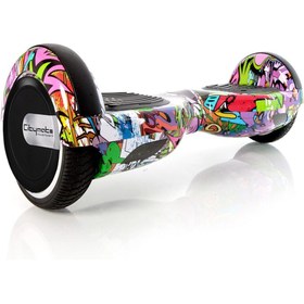 Resim CityMate Elektrikli Kaykay Hoverboard Bluetooth Hoparlörlü 6.5 Inch Grafiti Desenli Otomatik Akıllı Denge 