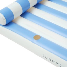 Resim Sunnylife | Luxe Lilo Mavi Çizgili Şişme Deniz Yatağı 