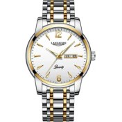 Resim Hanyang 616-BEYAZ Altın Poedagar Üst Marka Lüks Erkek Saatler Aydınlık Su Geçirmez Paslanmaz Çelik Izle Erkekler Tarih Takvim Iş Kuvars Kol Saati (Yurt Dışından) 