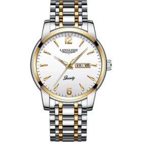 Resim Hanyang 616-BEYAZ Altın Poedagar Üst Marka Lüks Erkek Saatler Aydınlık Su Geçirmez Paslanmaz Çelik Izle Erkekler Tarih Takvim Iş Kuvars Kol Saati (Yurt Dışından) 