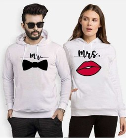 Resim Tshirthane Mr.Papyon Mrs. Sevgili Kombinleri Kapüşonlu Kombini 