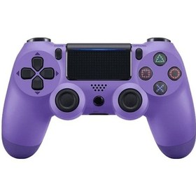 Resim Mor P4 Bluetooth Oyun Kolu: 6 Eksen Hareket + Dokunmatik Panel + Çift Titreşim + Mikrofon/ Kulaklık Girişi 