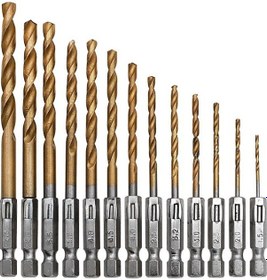 Resim Moveevo 1.5-6.5mm Çok Amaçlı Delik Aleti Seti, Altıgen Saplı, Elektrikli Tornavida Ve Matkap İçin Dayanıklı Malzeme İle Hassas Delme 