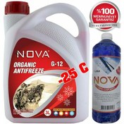 Resim Nova -25 Derece Kırmızı Antifriz 3 Litre Cam Suyu 