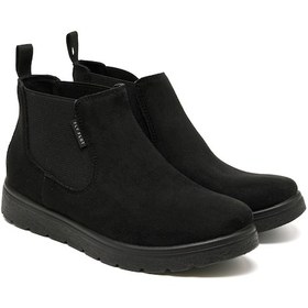 Resim Bot Kadın 45 U33 Vx Fly Flot Cloth Woman Ankle Boot Black Siyah 