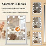 Resim Makyaj Aynası Kare Taşınabilir Prenses Makyaj Aynası, Duvara Monte Büyük Boy Makyaj Aynası 