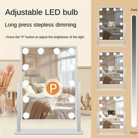 Resim Makyaj Aynası Kare Taşınabilir Prenses Makyaj Aynası, Duvara Monte Büyük Boy Makyaj Aynası 