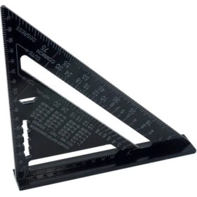 Resim Normadia Alüminyum Üçgen Marangoz Gönye 175 Mm, Hassas Ölçüm ve Yüksek Kalite 