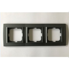 Resim Ovivo Mina Füme Üçlü Çerçeve 