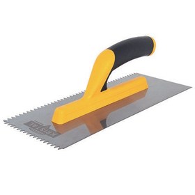 Resim Üçgen Dişli Açık Plastik Saplı Seramik Malası Paslanmaz Çelik 