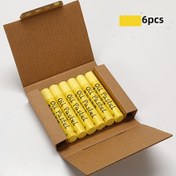 Resim 6-Pack JIESO Yağ Pasteller, Orta Yuvarlak Sanat Krayonları Çizim için, Kişiselleştirilmiş Çok Renkli Balmumu Çubukları Siyah, Beyaz, Sarı, Mavi - Çeşitli Sanatsal Yaratımlar 
