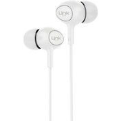 Resim LINKTECH LHF-H60 KULAK İÇİ SÜPER BAS KABLOLU STEREO KULAKLIK BEYAZ 