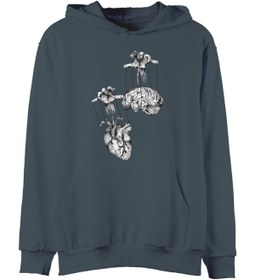 Resim almicrab Brain & Heart Hoodie 