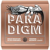Resim Ernie Ball P02078 Paradigm Light Fosfor Bronz 11-52 Akustik Gitar Tel Seti 