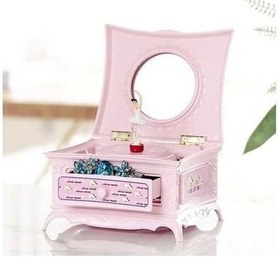Resim Besthome1 Pembe Aynalı Bale Dansçısı Kutusu - Şık Müzik Çekmeceli 