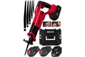 Resim Alman 21 V Kömürsüz Çelik Şanzuman Beton Tuğla Kemik Kesme Tilki Kuyruğu Akülü Testere Makinesi 